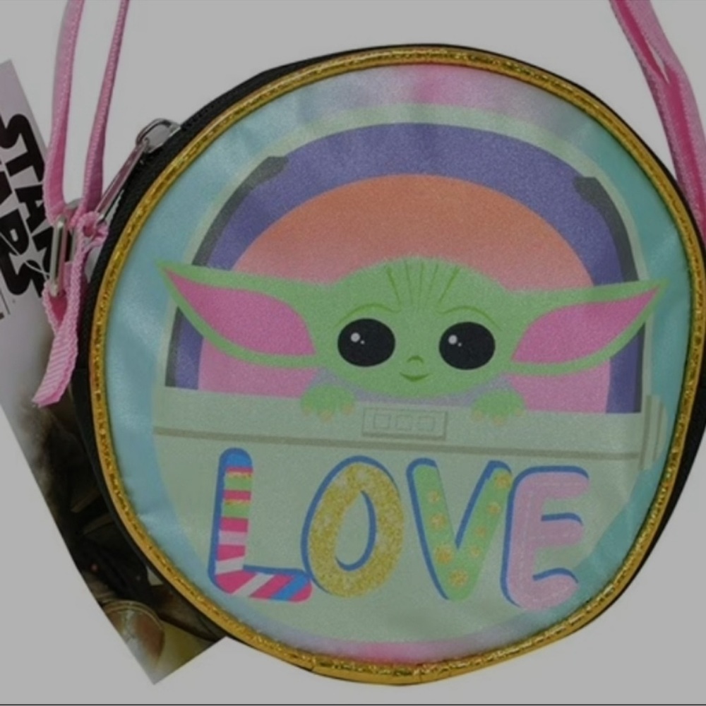 Star Wars Kids' Grogu Love Bag - Pink and Green